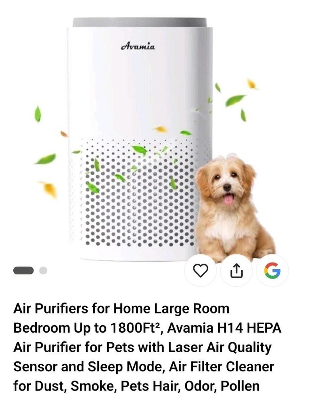 Air Purifiers for Home Large Room Bedroom Up to 1800Ft²,  H14 HEPA Air